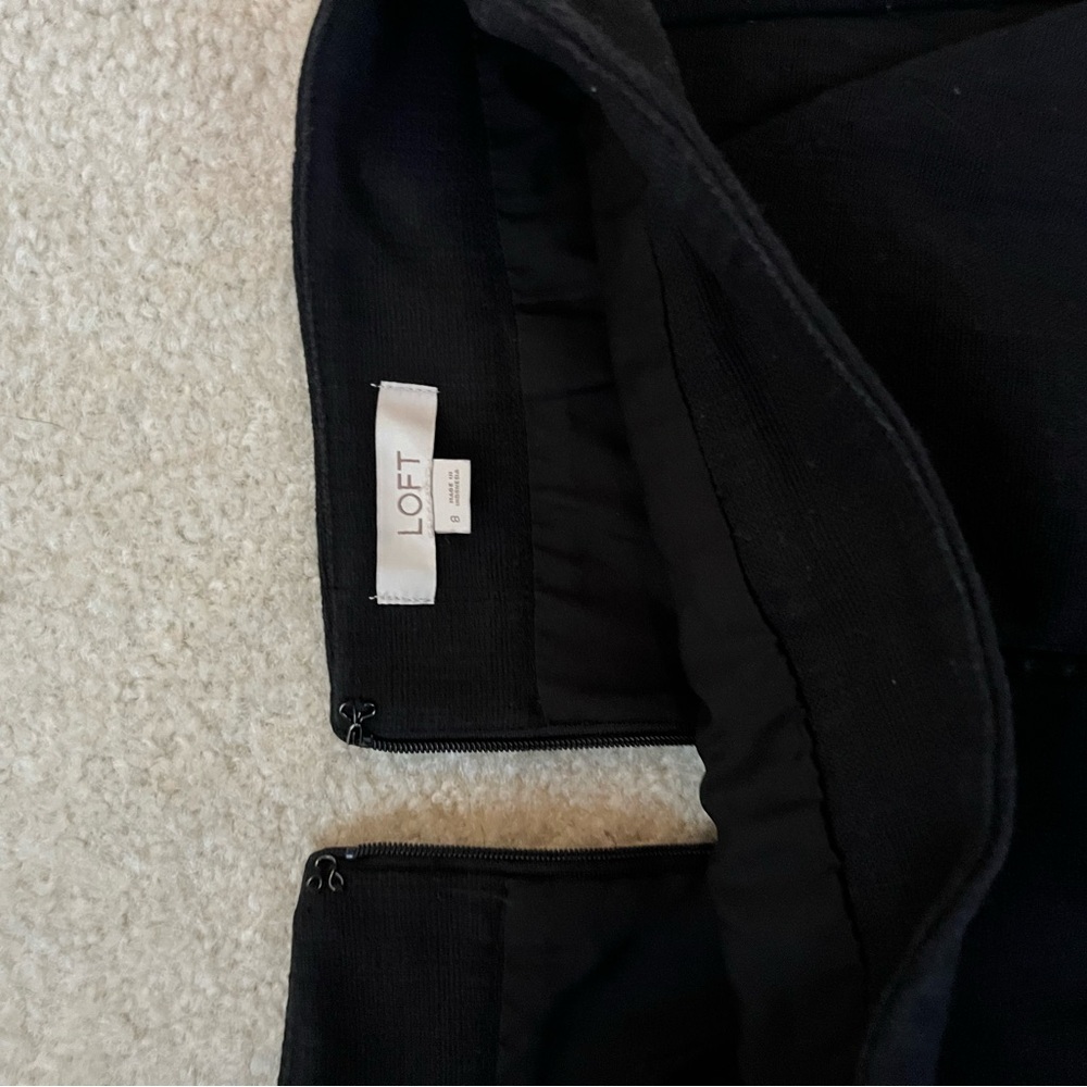 LOFT Elegant Black Skirt